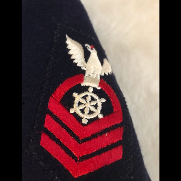 Vintage Military Style Pea Coat. - Picture 4 of 7